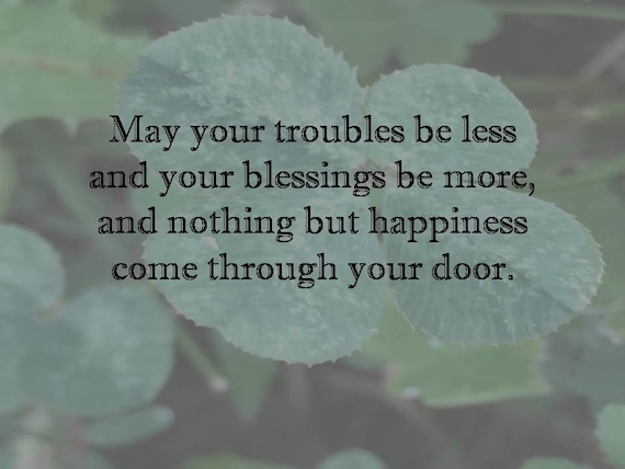 An Irish Wedding Blessing Digital Print Downloadable Irish Etsy
