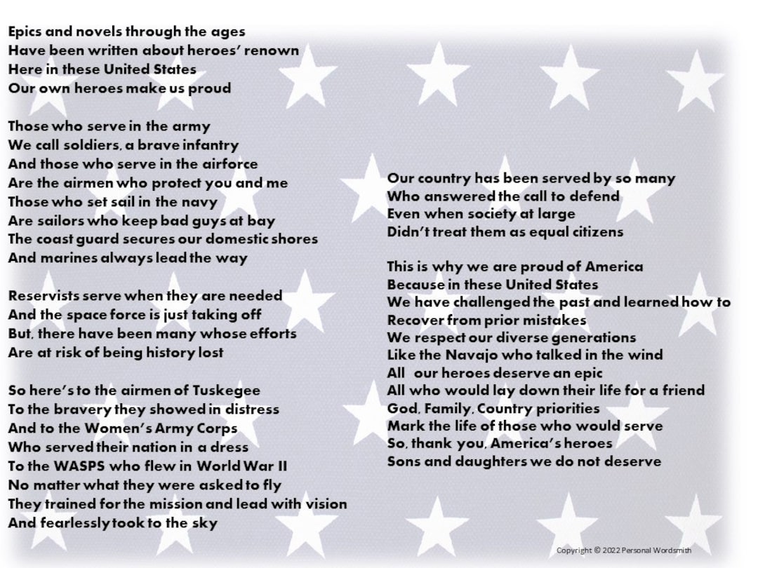 Veterans day template for kids