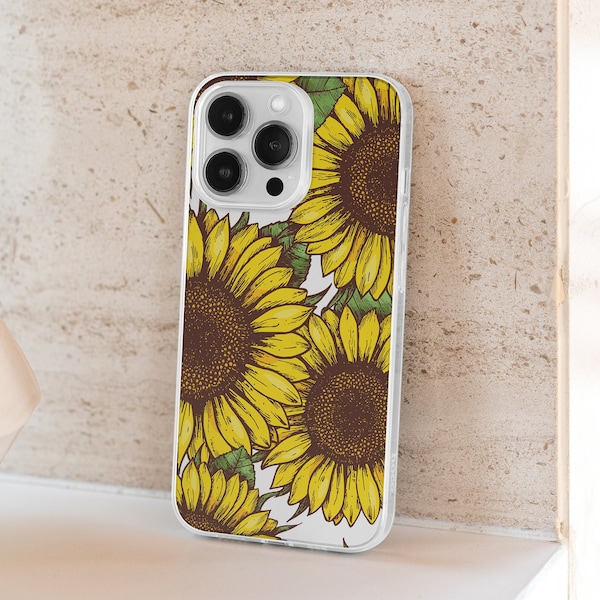 Sonnenblumen Design für iPhone-Hüllen, Samsung-Hüllen, iPod-Hüllen, Galaxy-Hüllen, Hüllen, Sonnenblume Fall