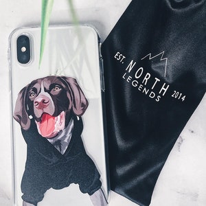 Personalized Custom Hand-Drawn pet phone Case Cover For Apple iPhone 15 / 14 / 13 / 13 Pro Max / 12 Pro / 12 Mini / 11 Pro Max / Xs / XR image 1