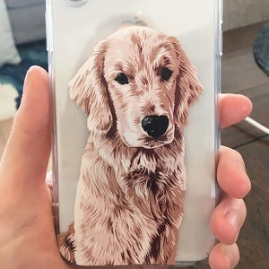 Étui de téléphone personnalisé pour chien, Étui de téléphone personnalisé pour chien, Étui de téléphone personnalisé pour animal de compagnie, Étui pour chat, Souvenir d'un animal de compagnie, Cadeau en cas de décès d'un animal de compagnie, Cadeau pour amoureux des chiens, Souvenir de chien
