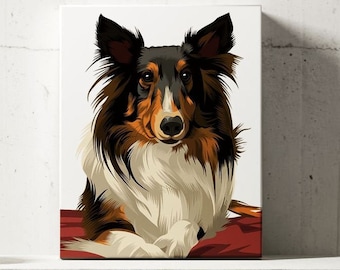 Custom Pet Portrait Canvas | Dog Custom Canvas | Pet Canvas | Mother Gift Idea | Custom Canvas | Personalized Canvas | Dog Lover Gift