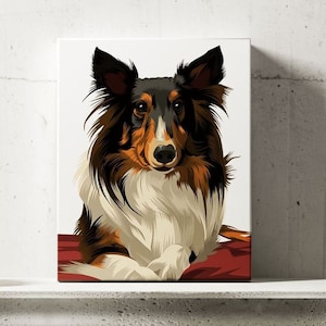 Custom Pet Portrait Canvas | Dog Custom Canvas | Pet Canvas | Mother Gift Idea | Custom Canvas | Personalized Canvas | Dog Lover Gift