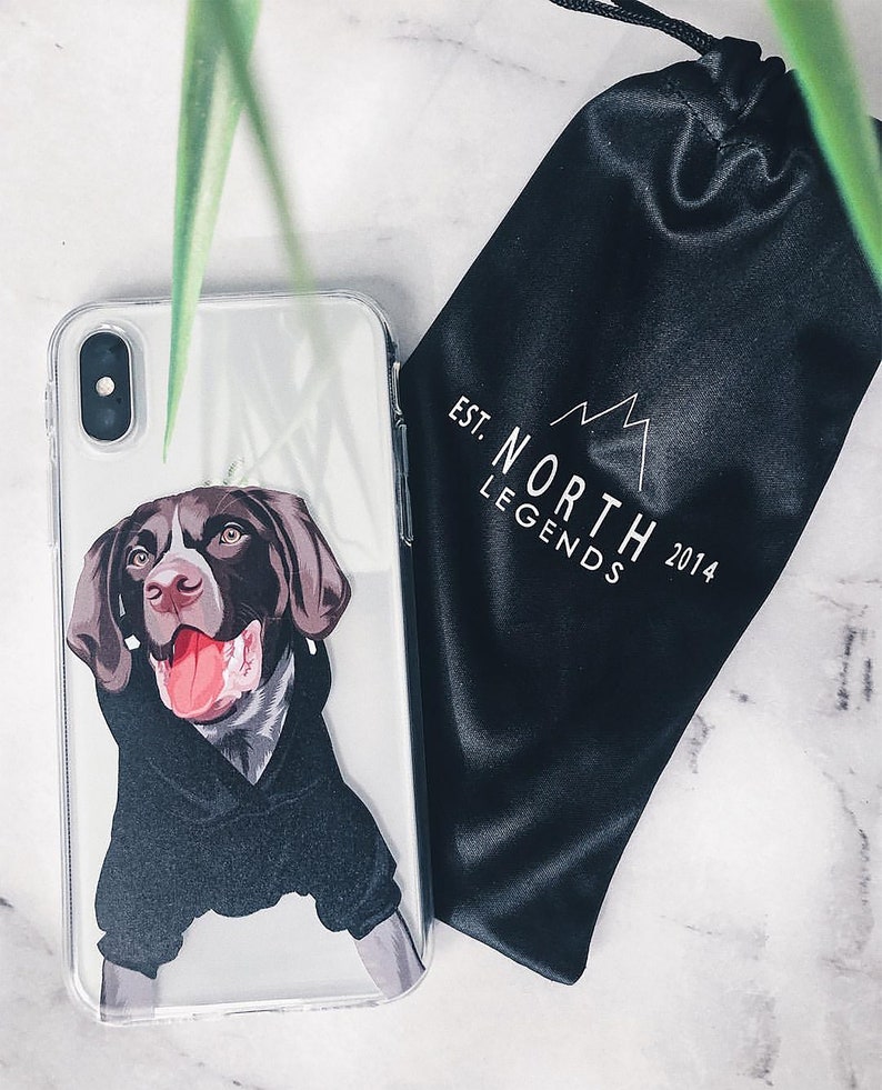 Personalized Custom Hand-Drawn pet phone Case Cover For Apple iPhone 15 / 14 / 13 / 13 Pro Max / 12 Pro / 12 Mini / 11 Pro Max / Xs / XR image 1