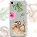 Sloth clear phone case design for iPhone Cases, Samsung Cases, iPod cases, Galaxy cases, Note 8 cases, Google Pixel Cases and LGG 