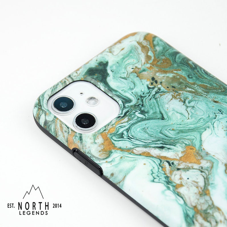 Marble Phone Case, Green Marble Case, iPhone 12 , iPhone 11 case, iPhone 13 mini. iPhone 13 Max ,iPhone Xs case, iPhone Xr case, iPhone image 5