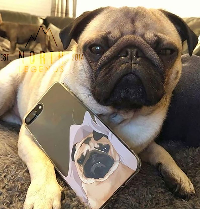 Custom Dog Portrait Phone Case | Gift for dog lover | Dog gift ideas | Custom Pet Portrait | Dog mom gift | Pet Illustration | Dog loss gift 