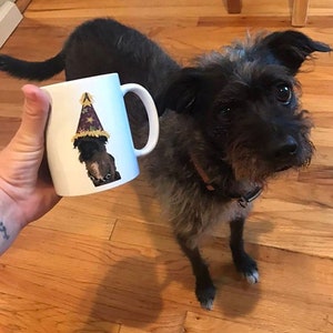 Custom Pet Portrait Mug Dog Coffee Mug Pet Coffee Cup Mother Gift Idea Custom Cup Personalized Mug Dog Lover Gift For Her Mug image 10