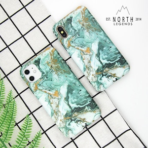 Marble Phone Case, Green Marble Case, iPhone 12 , iPhone 11 case, iPhone 13 mini. iPhone 13 Max ,iPhone Xs case, iPhone Xr case, iPhone image 4