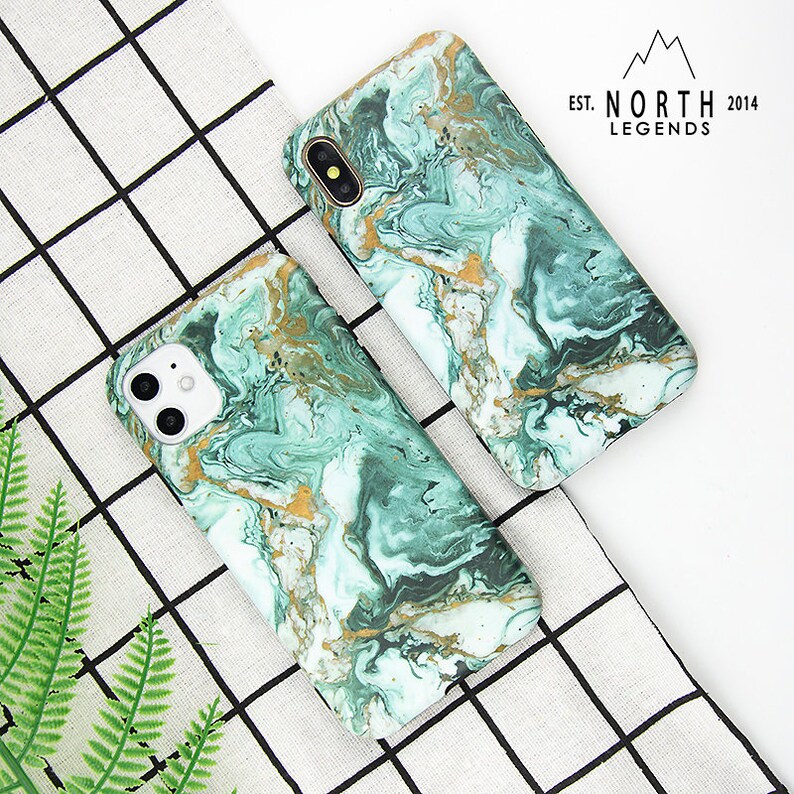 Marble Phone Case, Green Marble Case, iPhone 12 , iPhone 11 case, iPhone 13 mini. iPhone 13 Max ,iPhone Xs case, iPhone Xr case, iPhone image 4