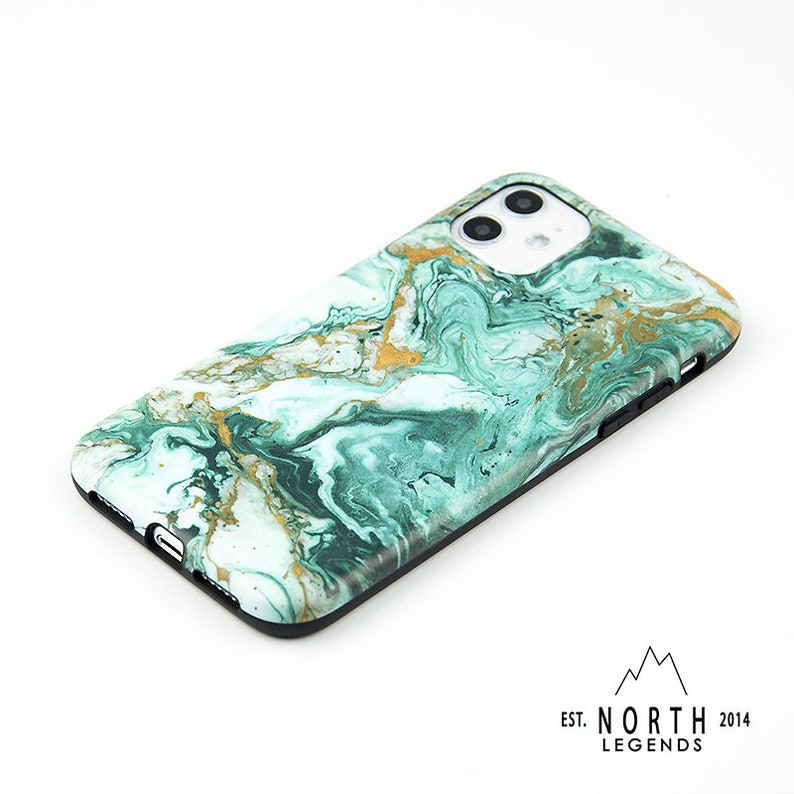 Marble Phone Case, Green Marble Case, iPhone 12 , iPhone 11 case, iPhone 13 mini. iPhone 13 Max ,iPhone Xs case, iPhone Xr case, iPhone image 6