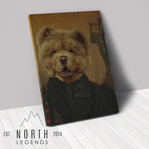Custom Pet Canvas Custom Pet Portraits Poet Pet Portrait Etsy