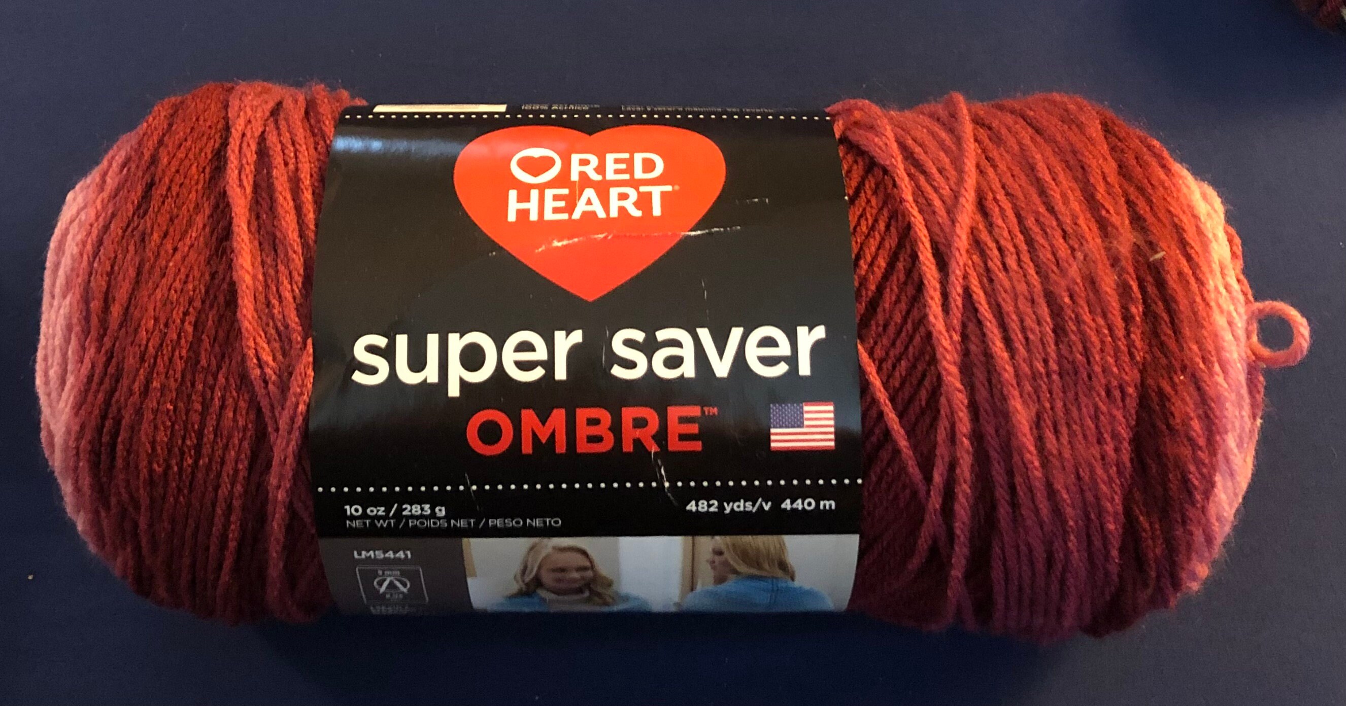 Bluetiful Ombre, Red Heart Super Saver Ombre Yarn, Variegated