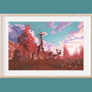 Horizon Tallneck - Zero Dawn Art, Forbidden West Art
