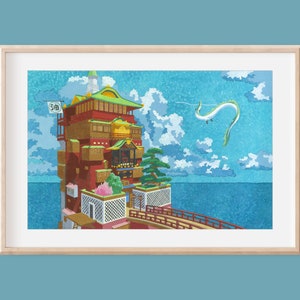 Bath House - Spirited Away Art
