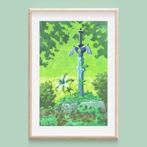 Master Sword - Legend of Zelda Art