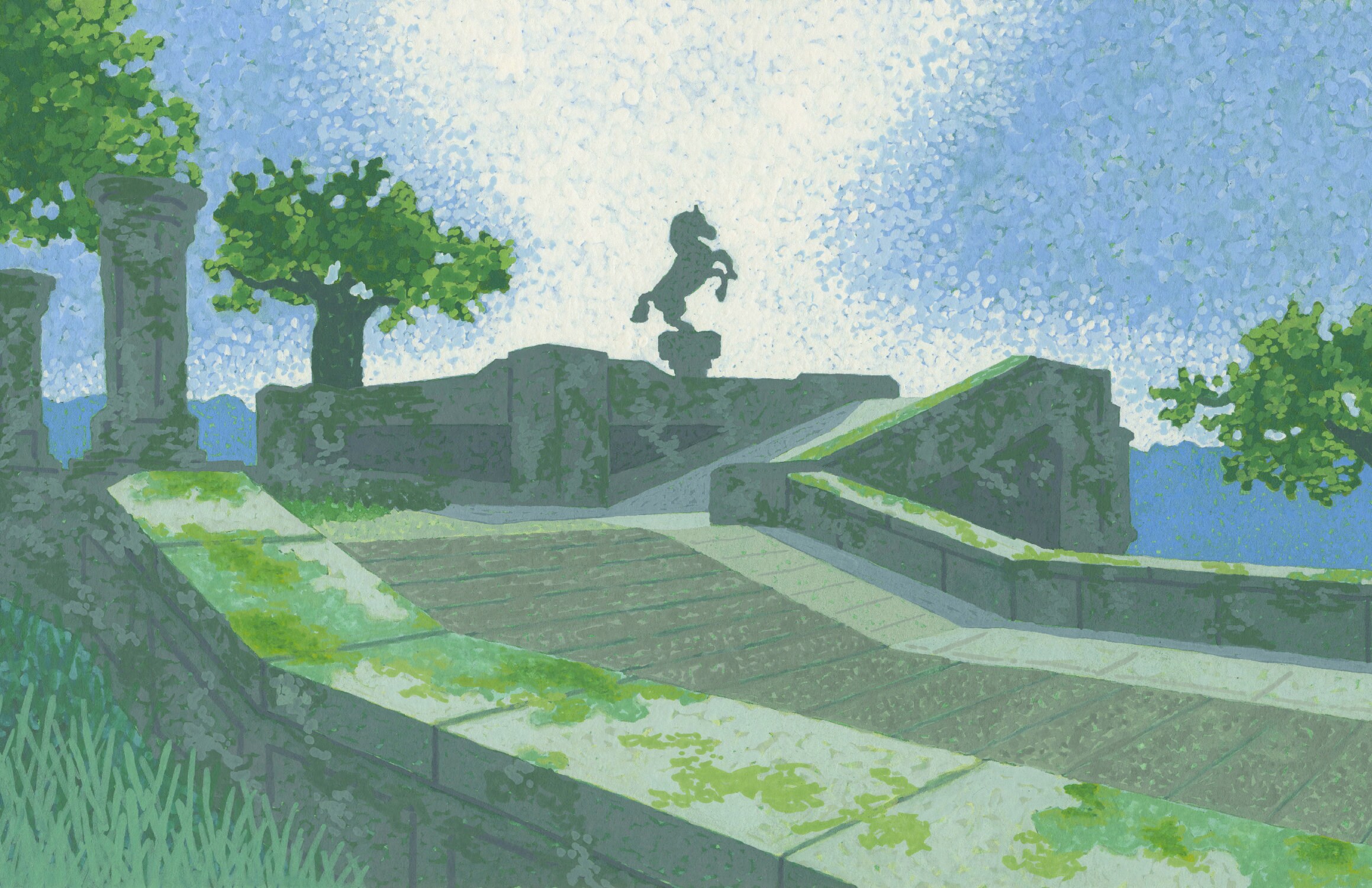 Horse Memory Zelda Breath of the Wild Wall Art Art Print Etsy