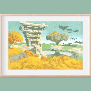 Great Sky Island - Tears of the Kingdom-kunst, Zelda-kunst, Nintendo Art