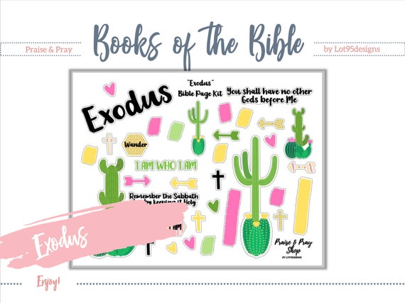 Exodus Bible Journaling Printable. Great for any bible or | Etsy