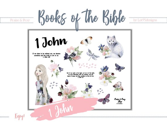 1john Bible Journaling Printable Digital Stickers. Great for - Etsy