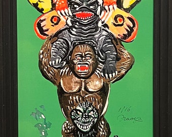 Kaiju totempole Limited prints