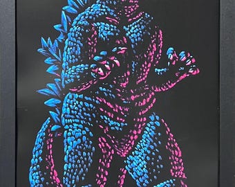 Godzilla( framed print)