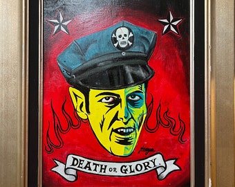 Death or glory original painting(free shipping)