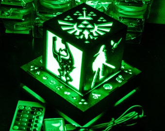 Legend of Zelda Inspired- Link's Companions Color Changing Lantern with Outlet powered Base