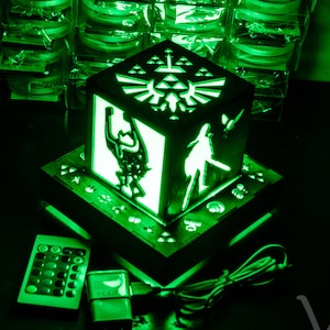 Legend of Zelda Inspired- Link's Companions Color Changing Lantern with Outlet powered Base