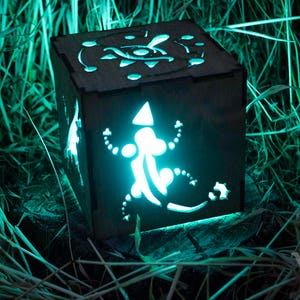 Zelda Breath of The Wild Divine Beast Inspired Lantern BOTW Sheikah Eye, Medoh, Naboris, Rudania, Ruta Battery operated remote control image 5