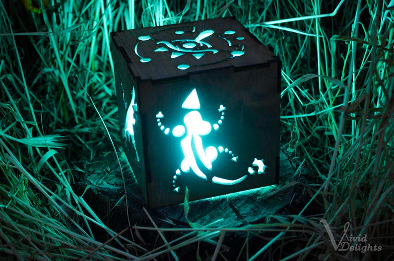 Zelda Breath of The Wild Divine Beast Inspired Lantern BOTW Sheikah Eye, Medoh, Naboris, Rudania, Ruta Battery operated remote control image 5