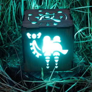 Zelda Breath of The Wild Divine Beast Inspired Lantern BOTW Sheikah Eye, Medoh, Naboris, Rudania, Ruta Battery operated remote control image 2