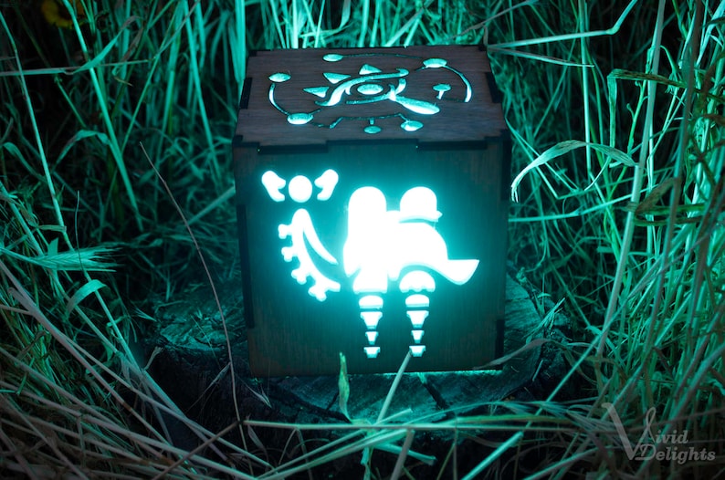 Zelda Breath of The Wild Divine Beast Inspired Lantern BOTW Sheikah Eye, Medoh, Naboris, Rudania, Ruta Battery operated remote control image 2