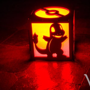 Pokemon Inspired Pikachu charmander bulbasaur Squirtle pokeball ColorChanging LED Lantern image 4