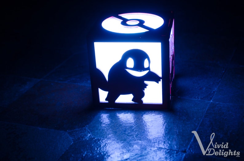 Pokemon Inspired Pikachu charmander bulbasaur Squirtle pokeball ColorChanging LED Lantern image 5