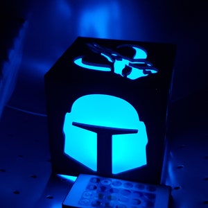 Mandalore wars Inspired Lantern battery led with remote control now with Baby Yod image 5