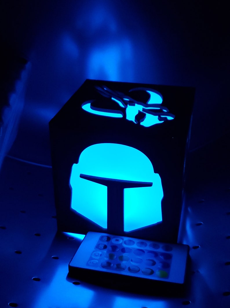 Mandalore wars Inspired Lantern battery led with remote control now with Baby Yod image 5