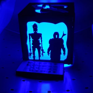 Mandalore wars Inspired Lantern battery led with remote control now with Baby Yod image 3