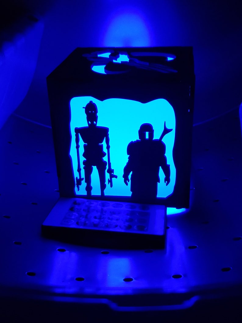 Mandalore wars Inspired Lantern battery led with remote control now with Baby Yod image 3