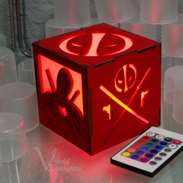 Deadpool inspired Color Changing LED Lantern