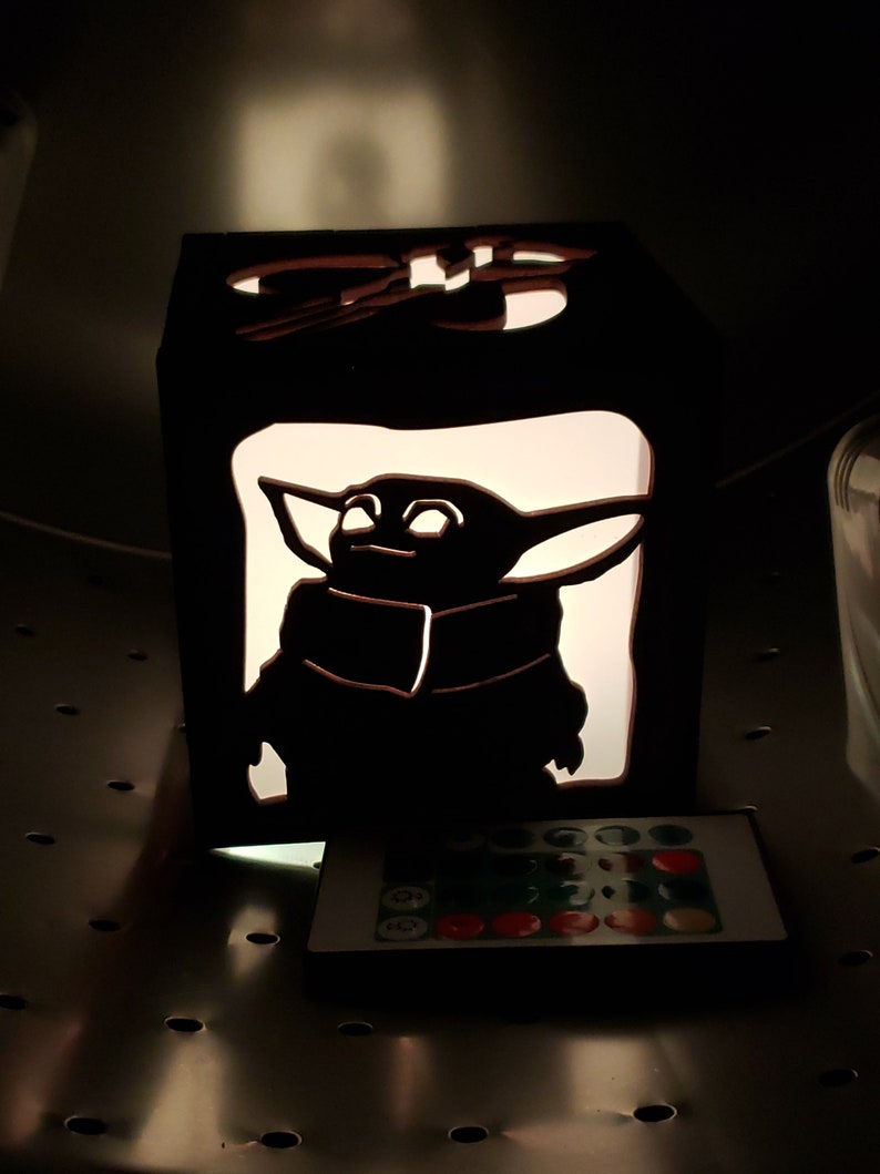 Mandalore wars Inspired Lantern battery led with remote control now with Baby Yod image 6