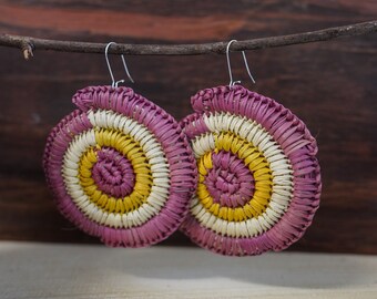 Pandanus Earrings (Kunkanemkenh) | Indigenous Art, Aboriginal Earrings, Handmade Earrings, First Nations Crafts