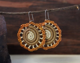 Pandanus Earrings (Kunkanemkenh) | Indigenous Art, Aboriginal Earrings, Handmade Earrings, First Nations Crafts