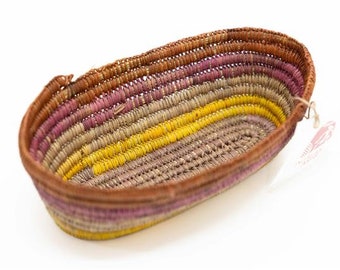 Pandanus Woven Basket | Indigenous Art, Aboriginal, Handwoven Basket, First Nations Crafts, Wall Basket, Fibre Arts