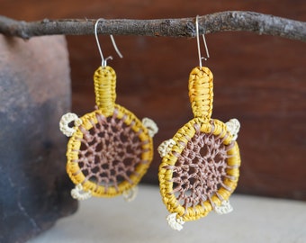 Pandanus Earrings (Kunkanemkenh) | Indigenous Art, Aboriginal Earrings, Handmade Earrings, First Nations Crafts