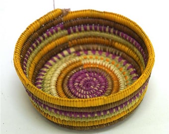 Pandanus Woven Basket | Indigenous Art, Aboriginal, Handwoven Basket, First Nations Crafts, Wall Basket, Fibre Arts