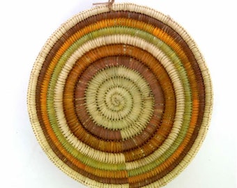 Pandanus Woven Basket | Indigenous Art, Aboriginal, Handwoven Basket, First Nations Crafts, Wall Basket, Fibre Arts