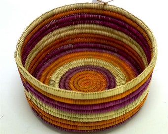 Pandanus Woven Basket | Indigenous Art, Aboriginal, Handwoven Basket, First Nations Crafts, Wall Basket, Fibre Arts