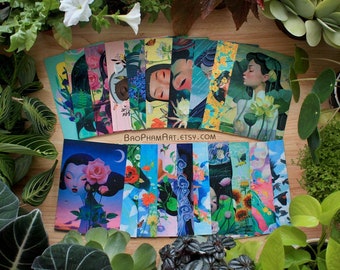 Postcard Set - Acrylic Painting Collection