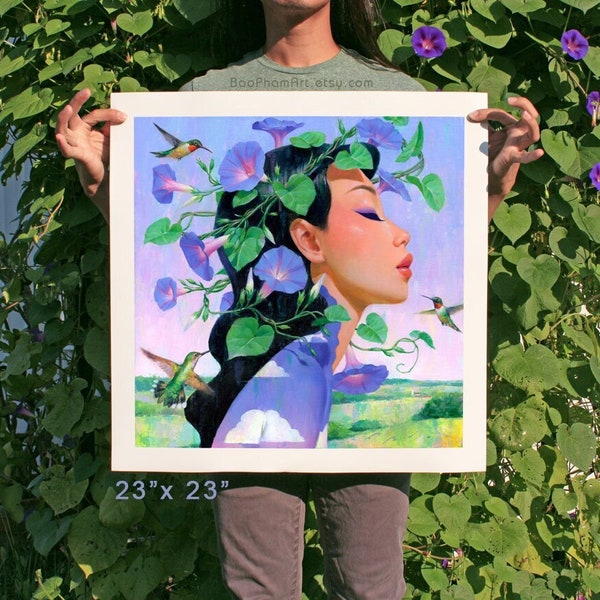 Crown of Morning Glories - Limited Edition Print